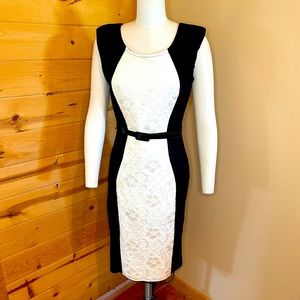 Boo Hoo Night Belted Contour Dress